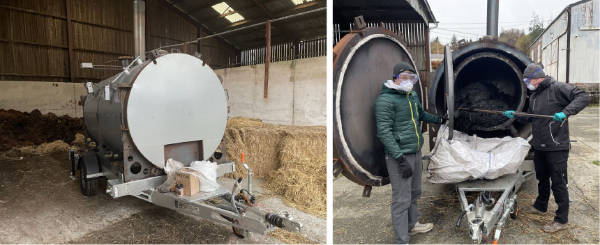 Biochar Production at Pwlpeiran